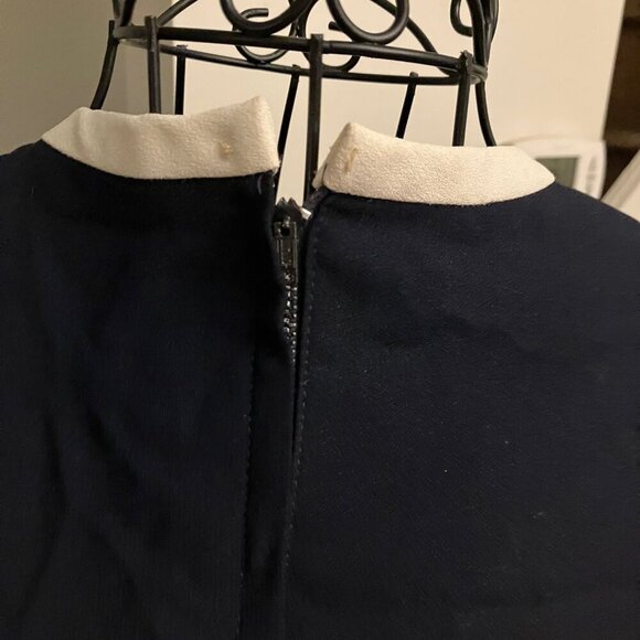 Black MOD Minidress with White Trim - Picture 7 of 9